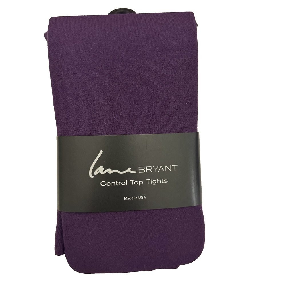 Lane Bryant Control Top Tights Size A/B Purple New